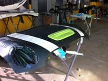 Exterior Image 
carbon fibre DTM ViS racing hood painted