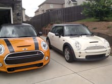 My F56 and my daughter's R53.