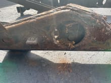 A mouse had been living inside the subframe at some point. It wasn't worth sandblasting it.