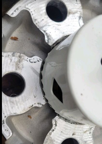 Using the hole saw on the drill was a bit of a pain, it wobbled and I had to go slow. The hole is probably a little bigger than 2-7/8 cause it wobbled so much.