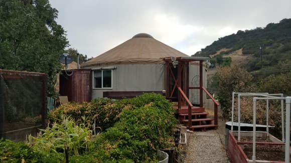 This the yurt we stayed in. 