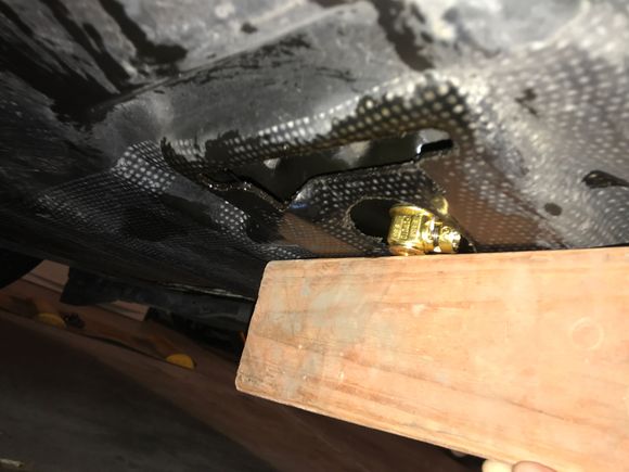 Valve is flush to face of belly pan.