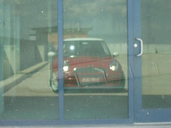 School Parking Lot reflection