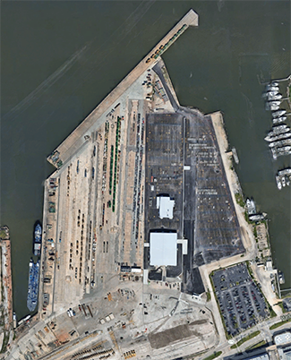 Galveston, TX port of entry (top); BMW VDC (center)