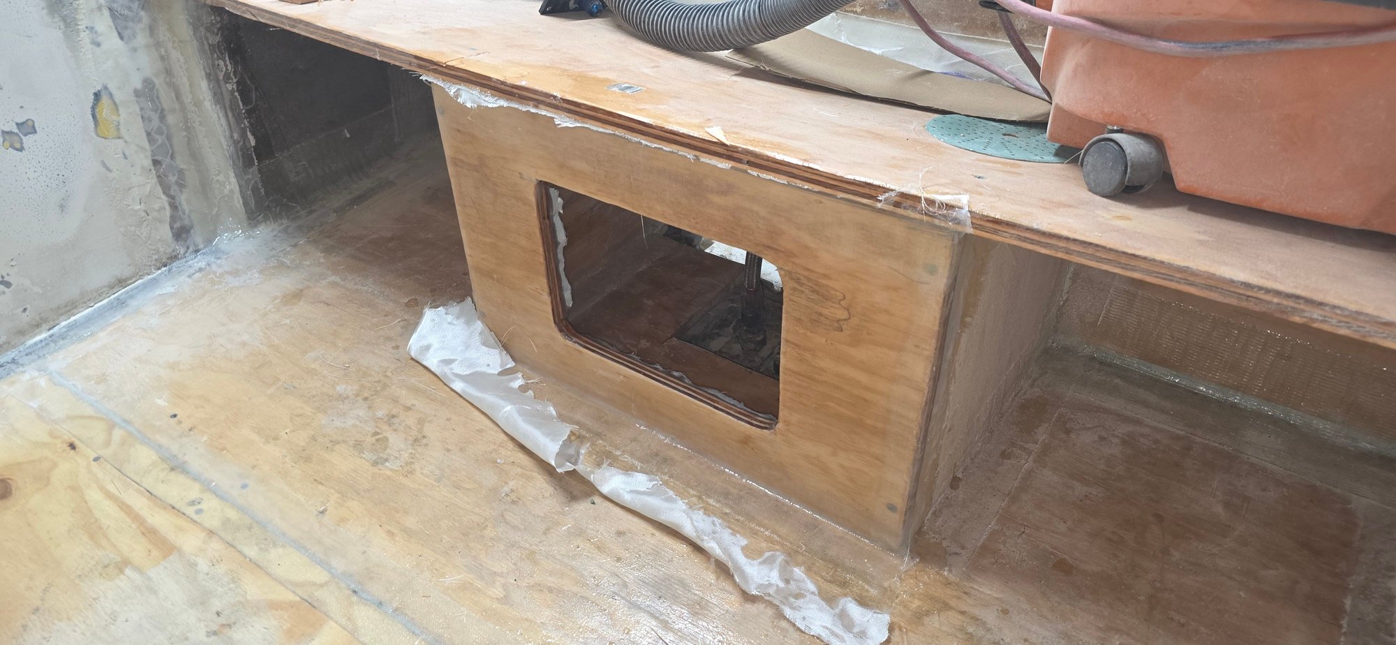Picked up an access hatch, cut to fit, I’ll mount it when paint is on.