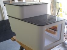 Cabinet to house A/C at Cabinet makers home