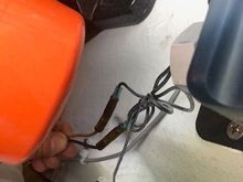 New reservoir wires connected. Looks to be tan with blue line and black. Is this correct?
