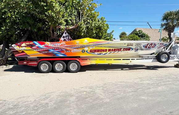 
The winingest offshore raceboat ever.  Another checkered flag today.