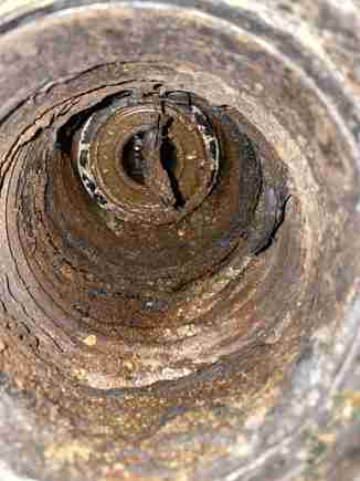 Why is the bellow so dirty inside?