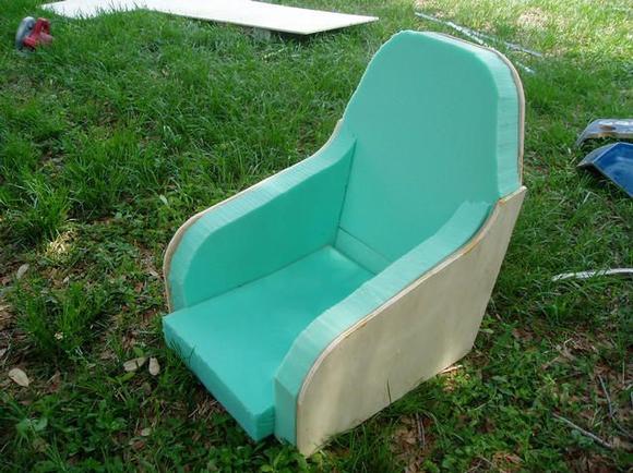hand cut.. I'm not even sure if both seats are the same shape.. but they fit me and dad so who cares right?