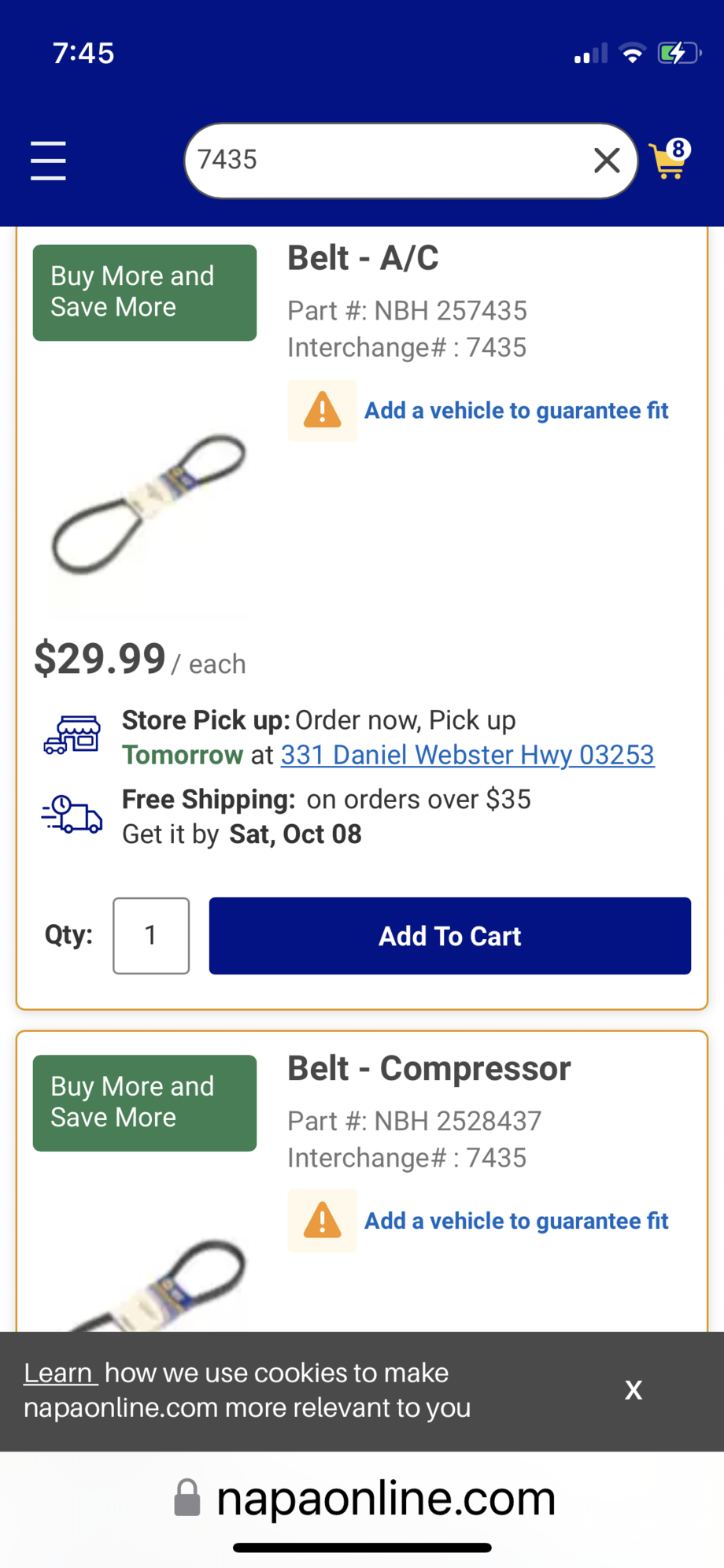 Raw water pump belt squeal... Page 2