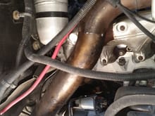 Downpipe routed