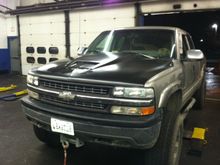 Before paint, when i installed it for a test fit, that turned into a permanent test...