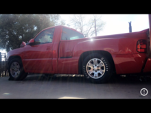20" gmc stocks on front & 17" with hoosiers on the back