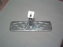 Universal Milled flame rear view mirror, polished $100 Shipped