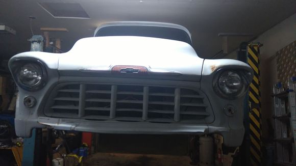 Cab and front clip off original chassis