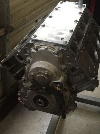 Timing cover installed