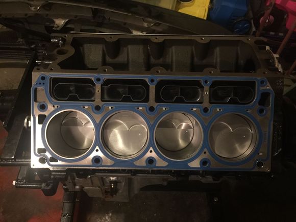 Make sure the words "Front" are facing towards the front of the engine or timing cover
