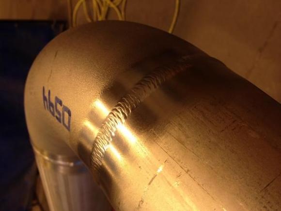 4" stainless weld