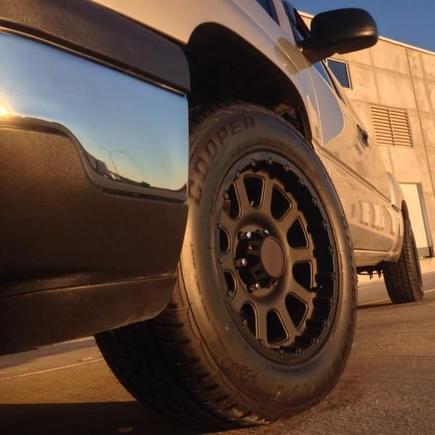 close shot of the wheels