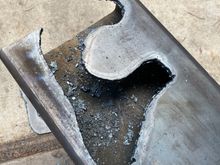 Not my smoothest job, but I cut wide, so I had plenty to grind off.