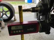 This is spindle up four. ... like on the brakes !
(Truck down. wheel up) ! Moving the suspension, not the truck.  