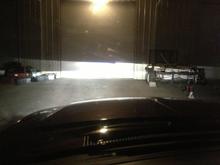 This is what happens when you completely forget what your doing after you finish the first headlight. Lol I tried re-aiming the headlight itself to try to fix it. But it was to far out to work. So had to pull that one back apart and start over.