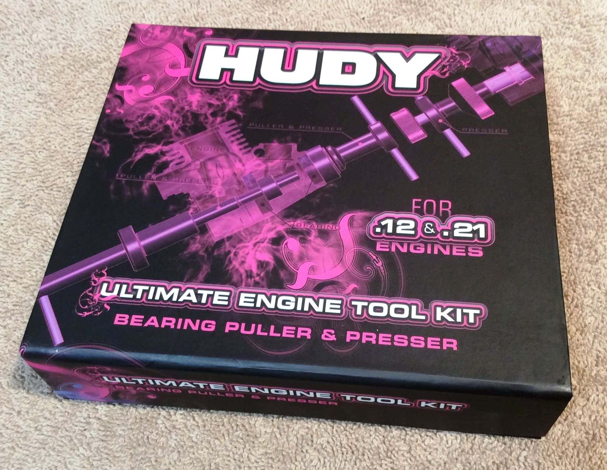 Hudy Ultimate Engine Tool kit Bearing Puller Presser 107050 For .12 .21