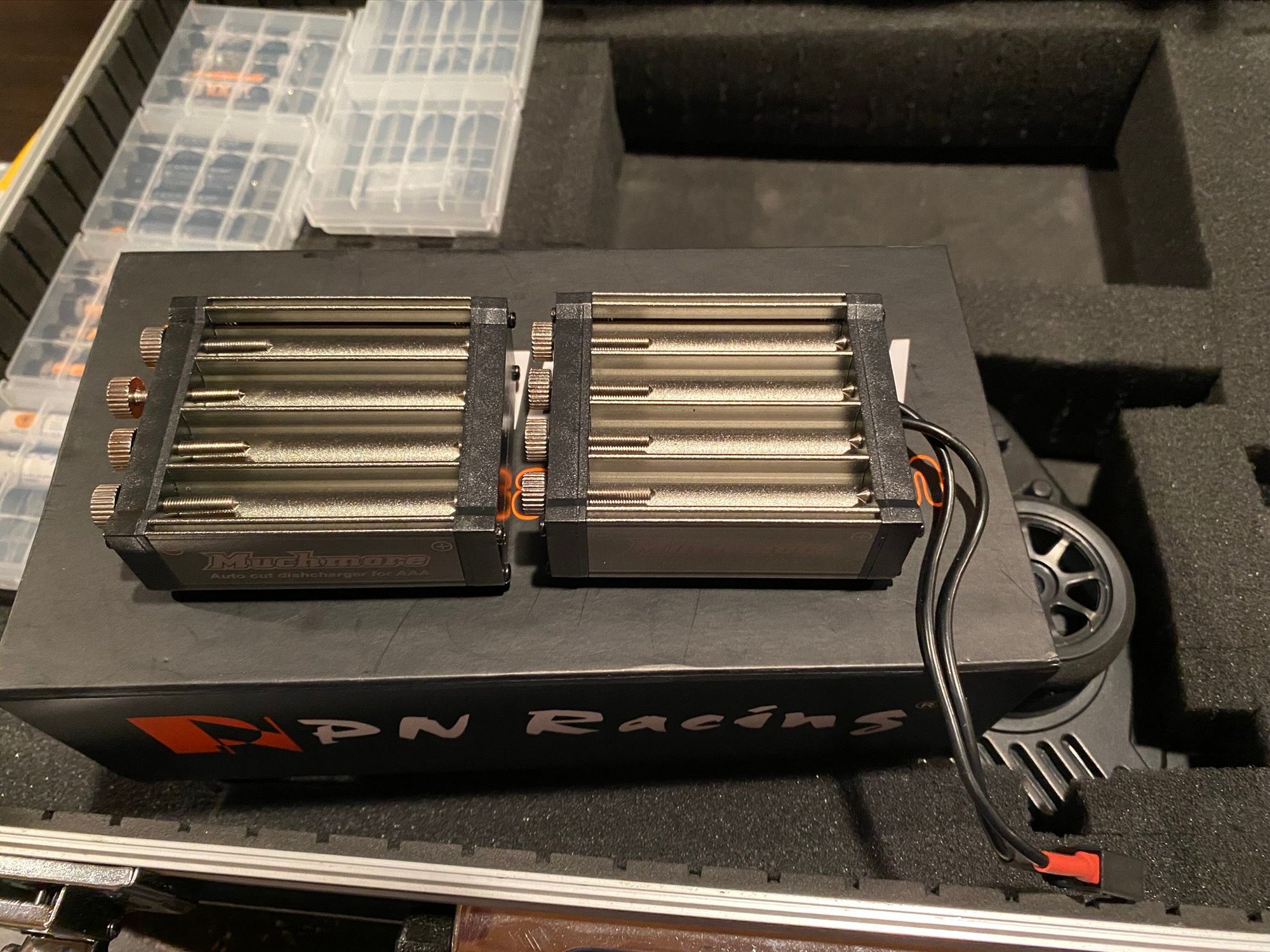 MiniZ MR03 MM Package with good hop ups, cases, charger, batteries