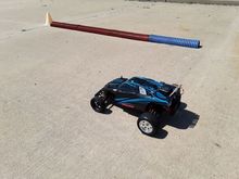 ahr43 TRX Rustler DragSpec at pre-stage