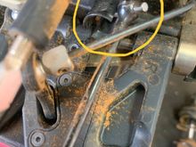 How does this even happen?!?  About 20 minutes into a 25 minute main, this happened after a decent cartwheel after getting clipped by another buggy.  But what’s crazy is, no broken a-arm, no broken hinge pin, no broken nothing!  Even crazier, no matter how much I manipulate the A-arm, or bend and contort it, I can’t get the dog bone end anywhere NEAR even coming close to going back in!  So I’m wondering how this even happens??  It’s like it defied physics or something! Lol. Anybody have anything