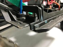 Right rear side of the slider (do the same for the left side)