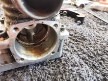 Gumming at bottom of crankcase
