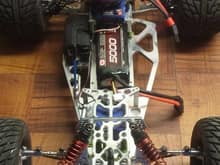 Naked with stock Motor and ESC. Will update with new Hobbywing SCT Pro Xerun 120 amp ESC and matching 3400KV motor.