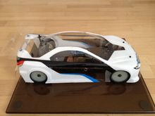 My KR1-Prototype with its special transparent BMW body. Just finished the build before the picture was taken.