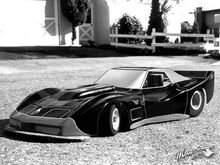 My first RC Car;1976 Associated RC100, Greenwood Corvette body.