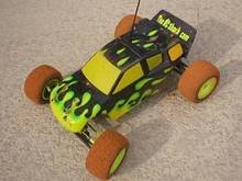My first Duratrax Evader ST, after a race at Farmers Hobby and Raceway. Guess you can tell it's a RED CLAY track!