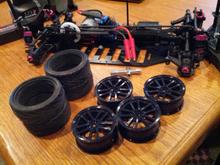 Kit complete.  Wheels dyed.