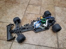 Kyosho Nitro KF01 with two speed, graphite chassis, and ball diff.  