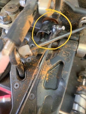 How does this even happen?!?  About 20 minutes into a 25 minute main, this happened after a decent cartwheel after getting clipped by another buggy.  But what’s crazy is, no broken a-arm, no broken hinge pin, no broken nothing!  Even crazier, no matter how much I manipulate the A-arm, or bend and contort it, I can’t get the dog bone end anywhere NEAR even coming close to going back in!  So I’m wondering how this even happens??  It’s like it defied physics or something! Lol. Anybody have anything