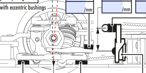 Front damper position behind driveshaft. See control arm with "expensive" 3d shape.