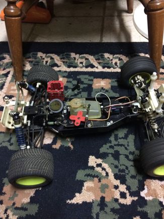 RC10GT Black Tub Chassis with OS CV12 engine
