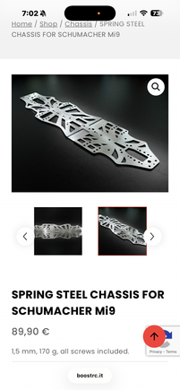 New crazy looking chassis , 1.5mm thick .