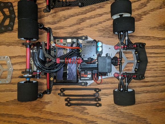 Death Line Racing Chassis Rebel 12 with optional side link length.