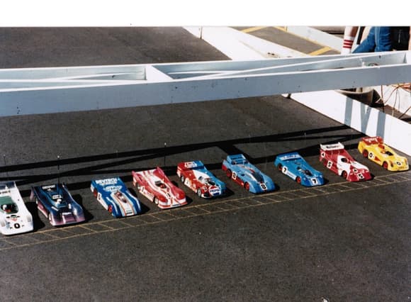 some of the cars at SRS in 1985.  Mine was the Ford MP100- third from the right.  SRS had a AMB system and the bridge is shown.