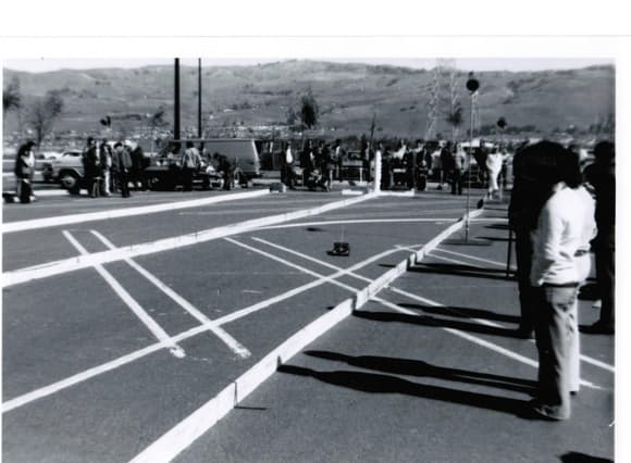 This is the drag track at RAMS club in 1975.  San Jose area.  Several Arizona folks went up together to this event.