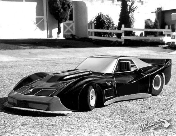 My first RC Car;1976 Associated RC100, Greenwood Corvette body.