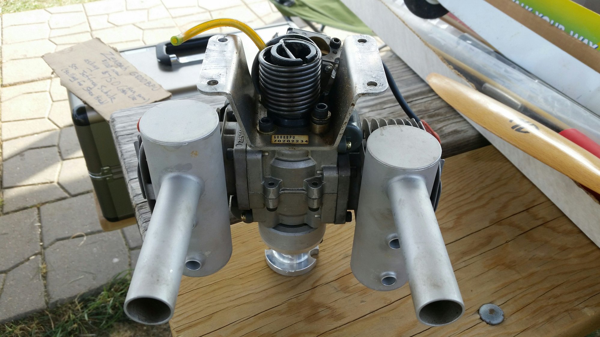 Zenoah G800BPU 80cc Twin Gas RC Airplane Engine Excellent condition