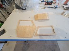 Door and window trimmed.