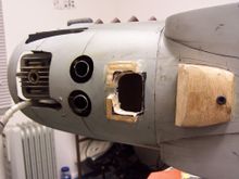 Here is the hole cut for more out flow.